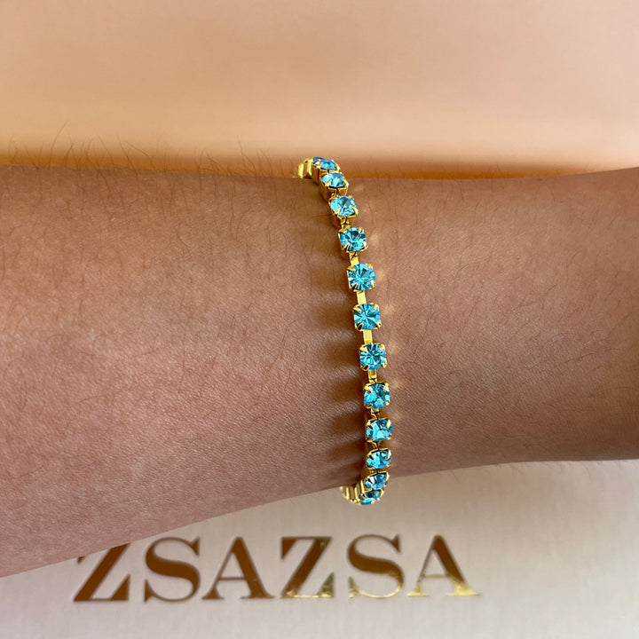 Turquoise tennis bracelet
