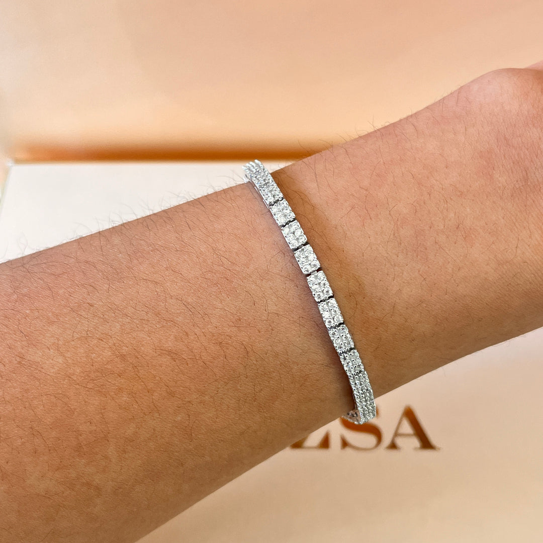 Classic zircone Sterling silver set