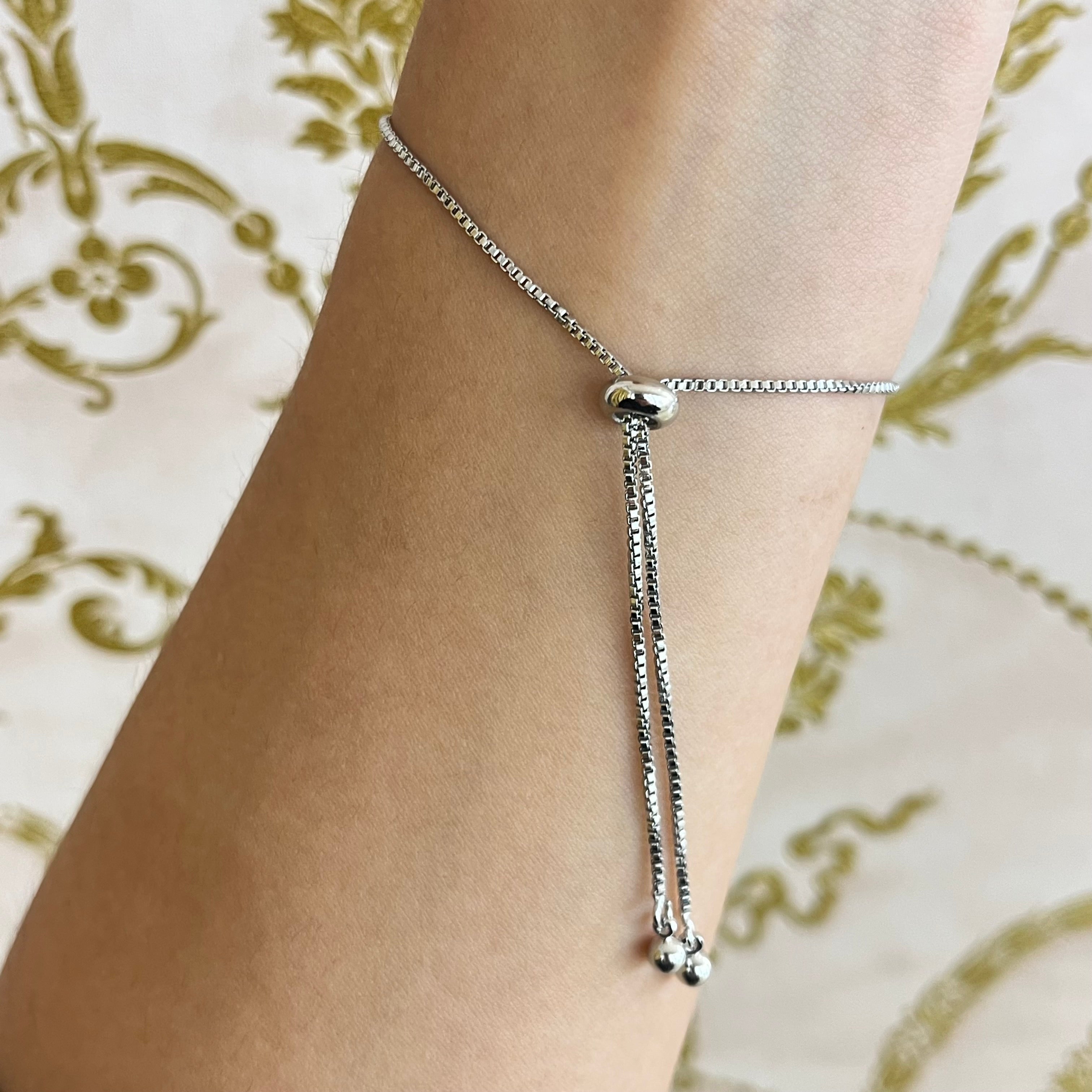 Silve zircone teardrop bracelet