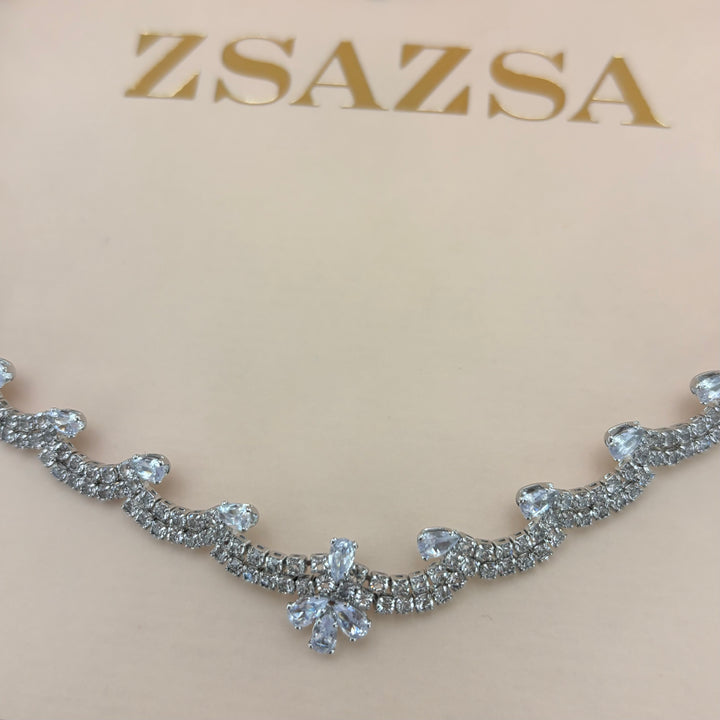 Zircone silver set