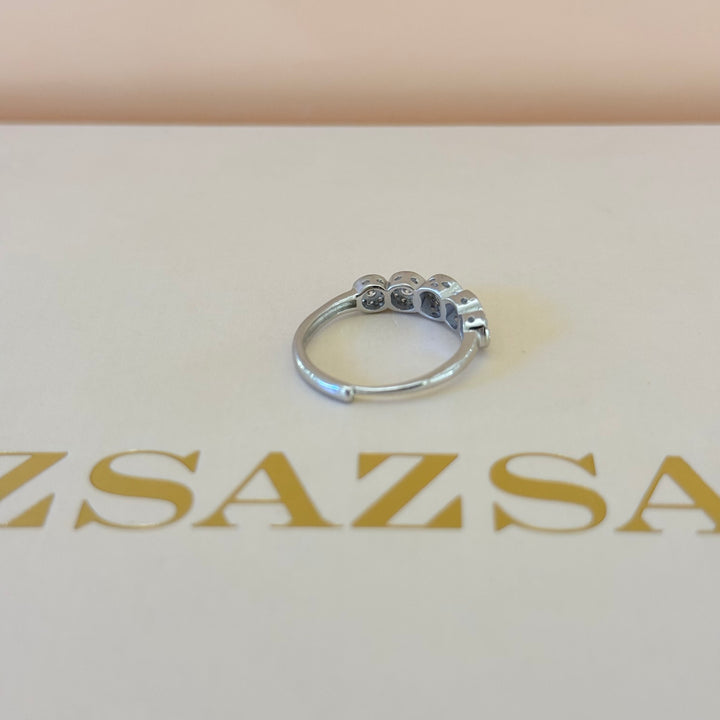 Dainty zircone sterling silver set