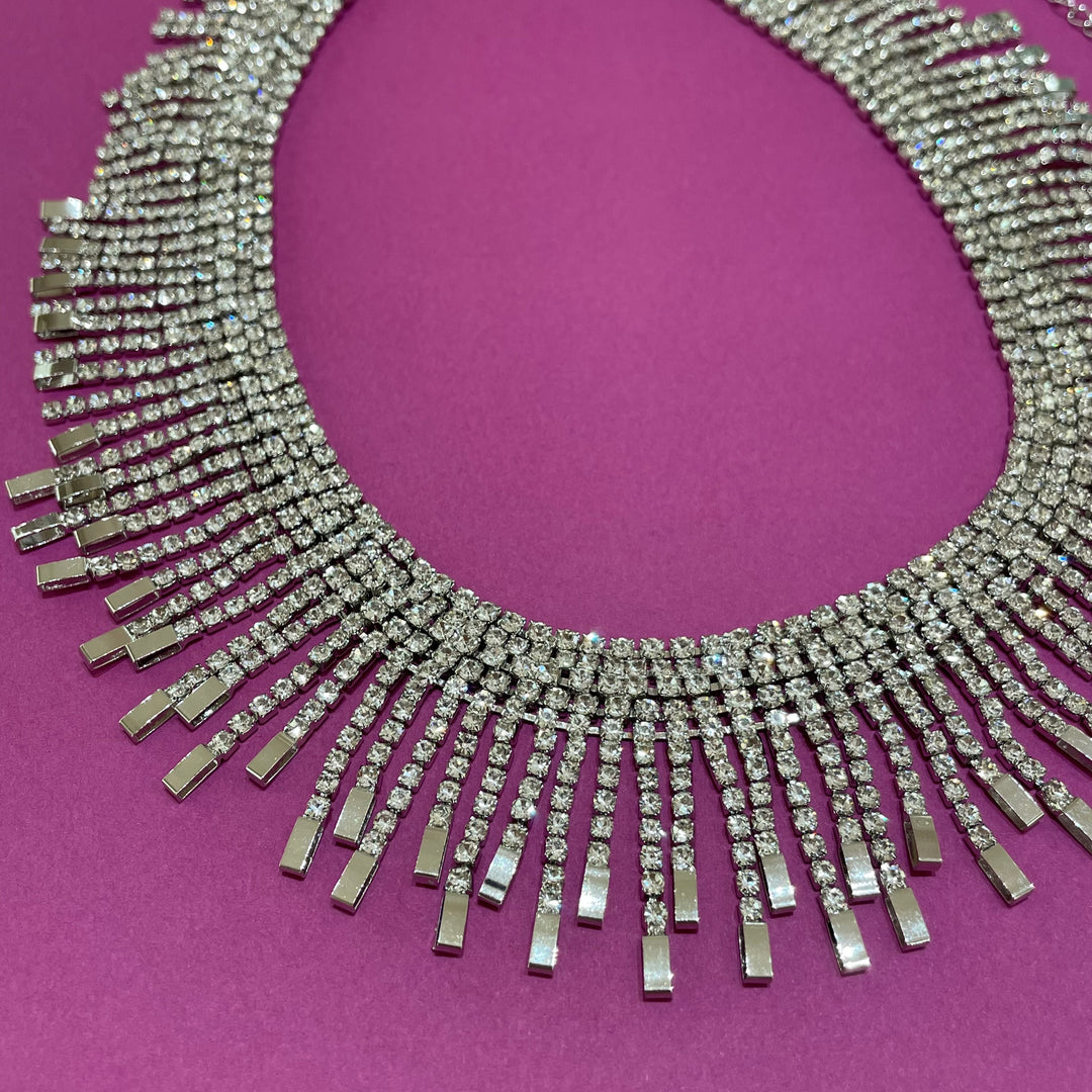Rhinestone choker