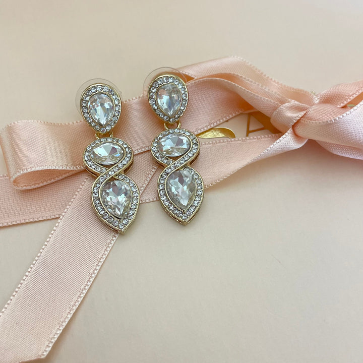 Rhinestone earrings