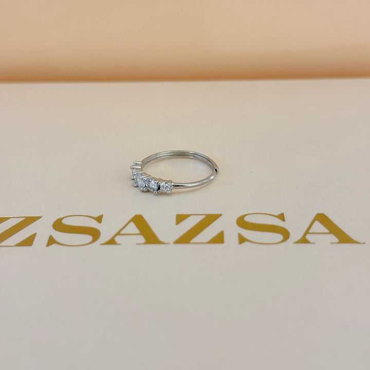 Trilogy zircone sterling silver set