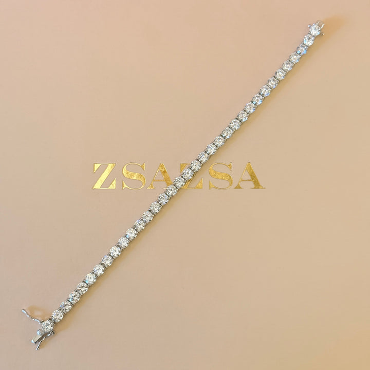 Tennis zircone sterling silver bracelet