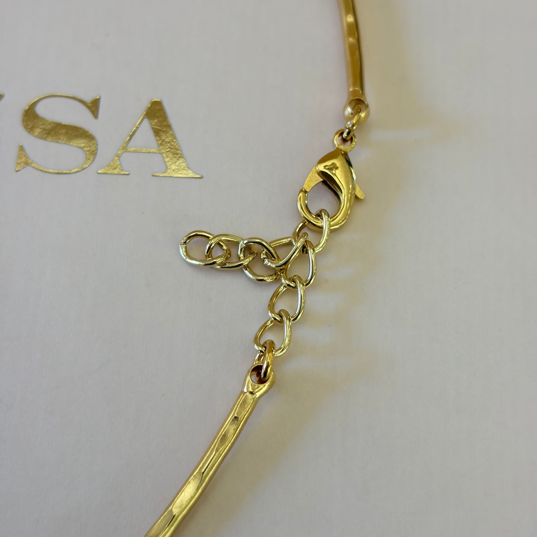 Handmade Twisted Knotted Necklace | Gold Plated | ZsaZsa