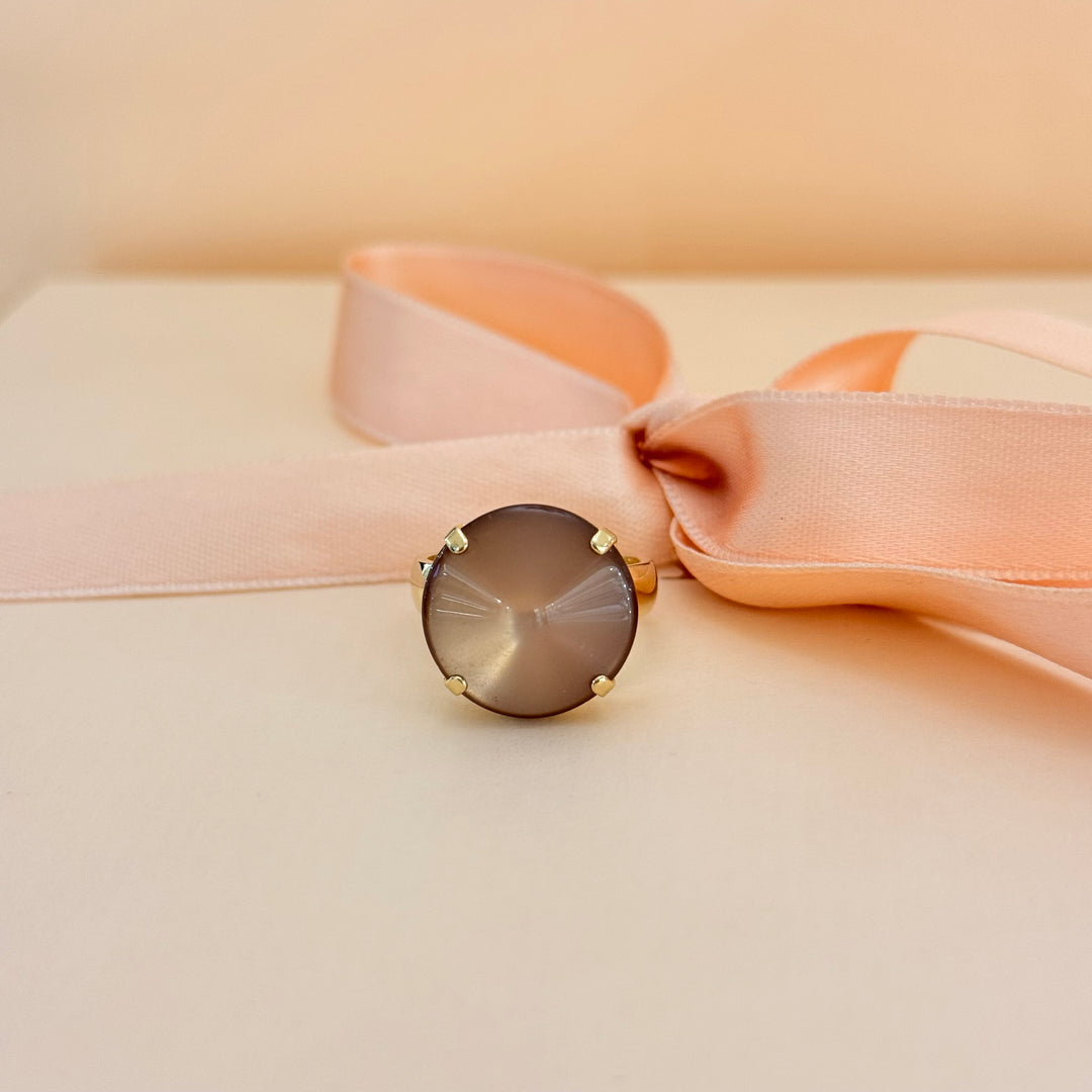 Bronze resin gold plated earrings