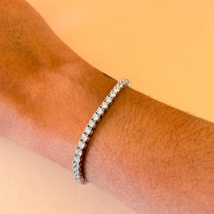 Tennis zircone sterling silver bracelet
