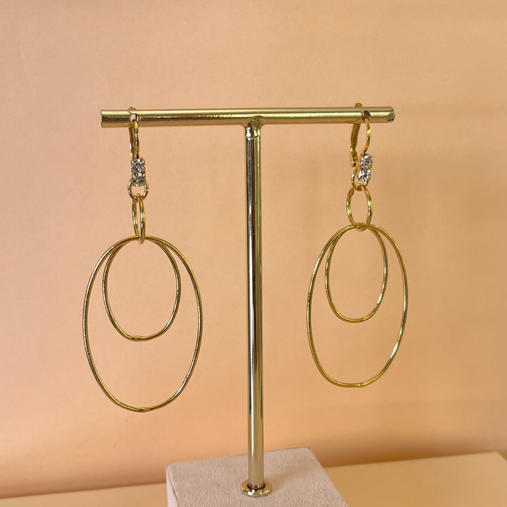 Preciosa crystals gold plated hooks
