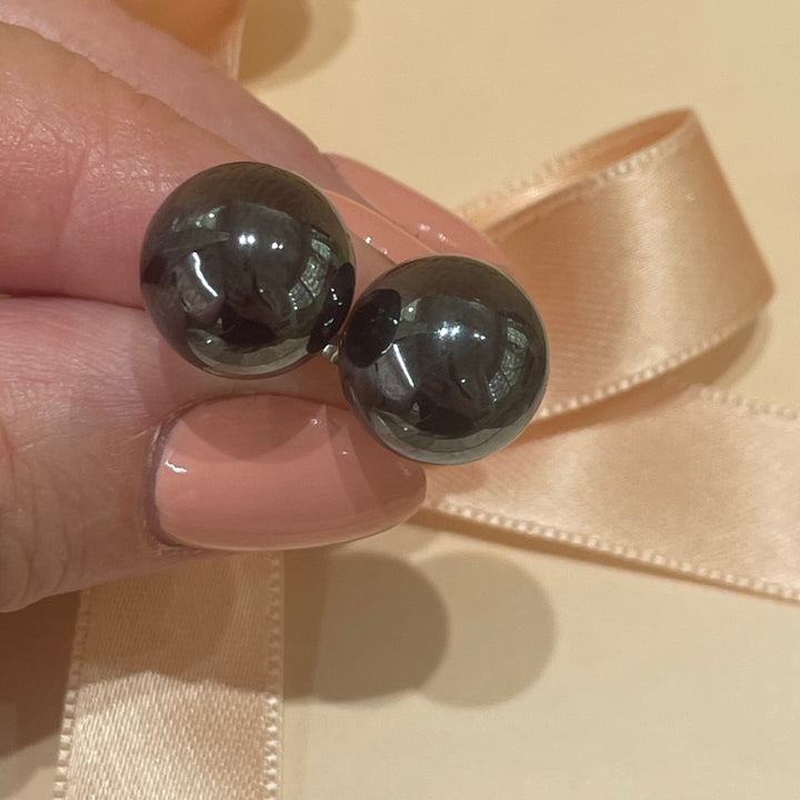 Dark grey studs