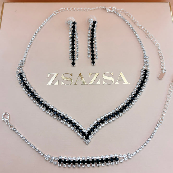 Green silver set