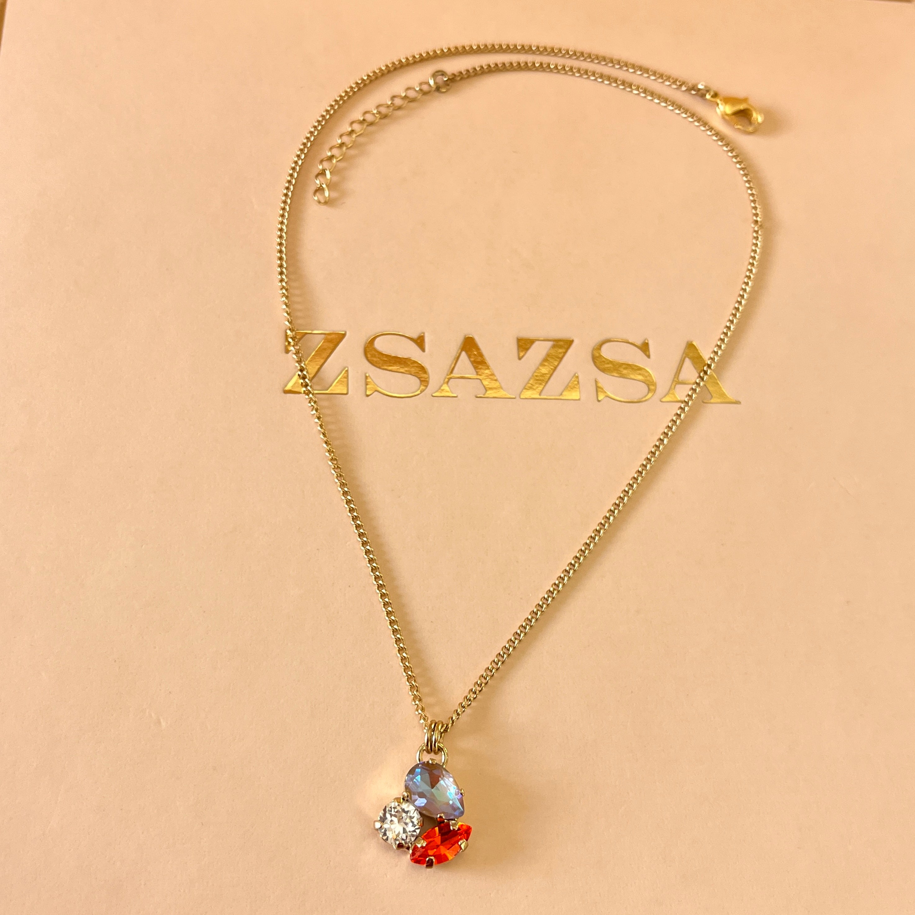 Multicolour Swarovski crystals set