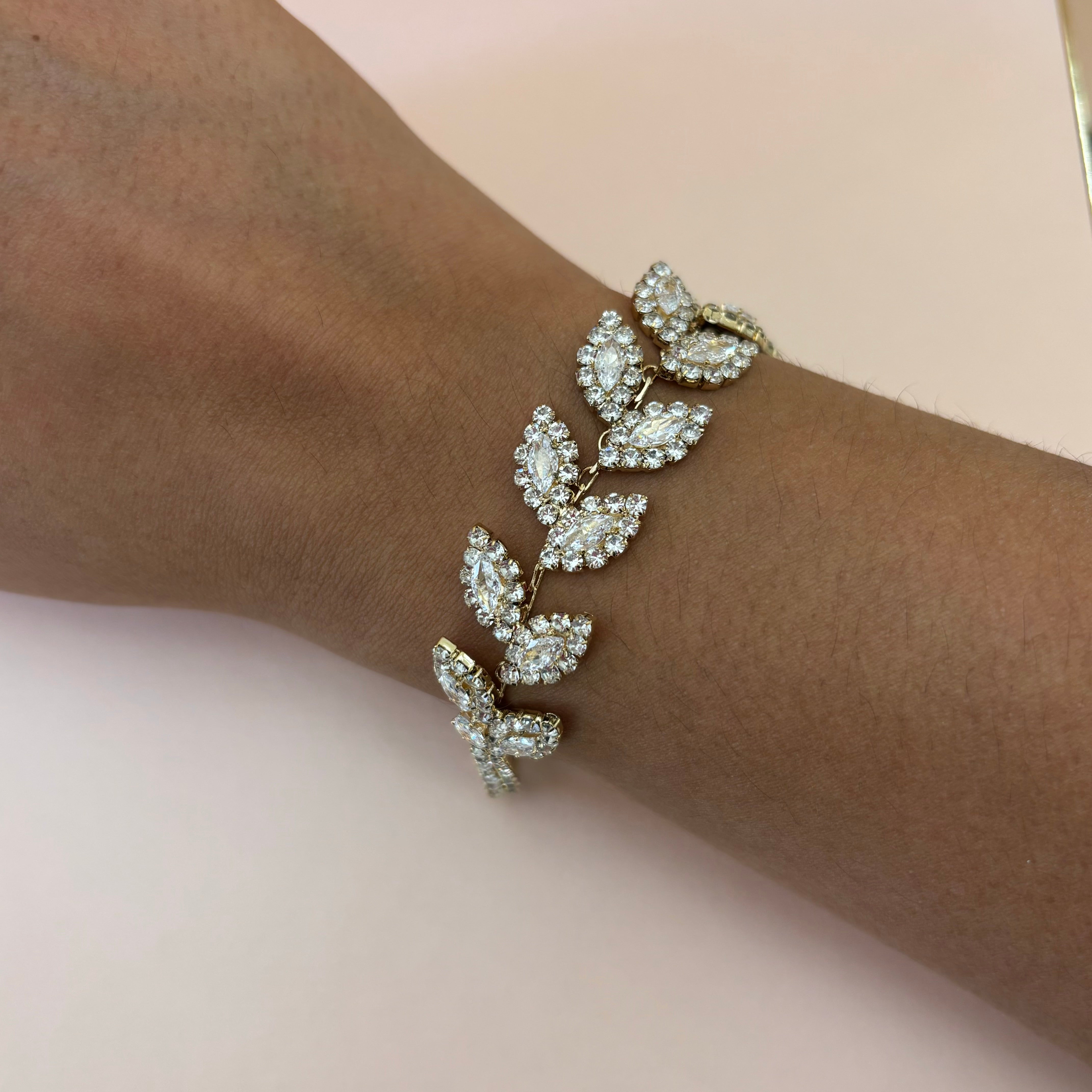 Marquise rhinestone bracelet