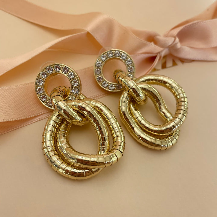Gold earrings