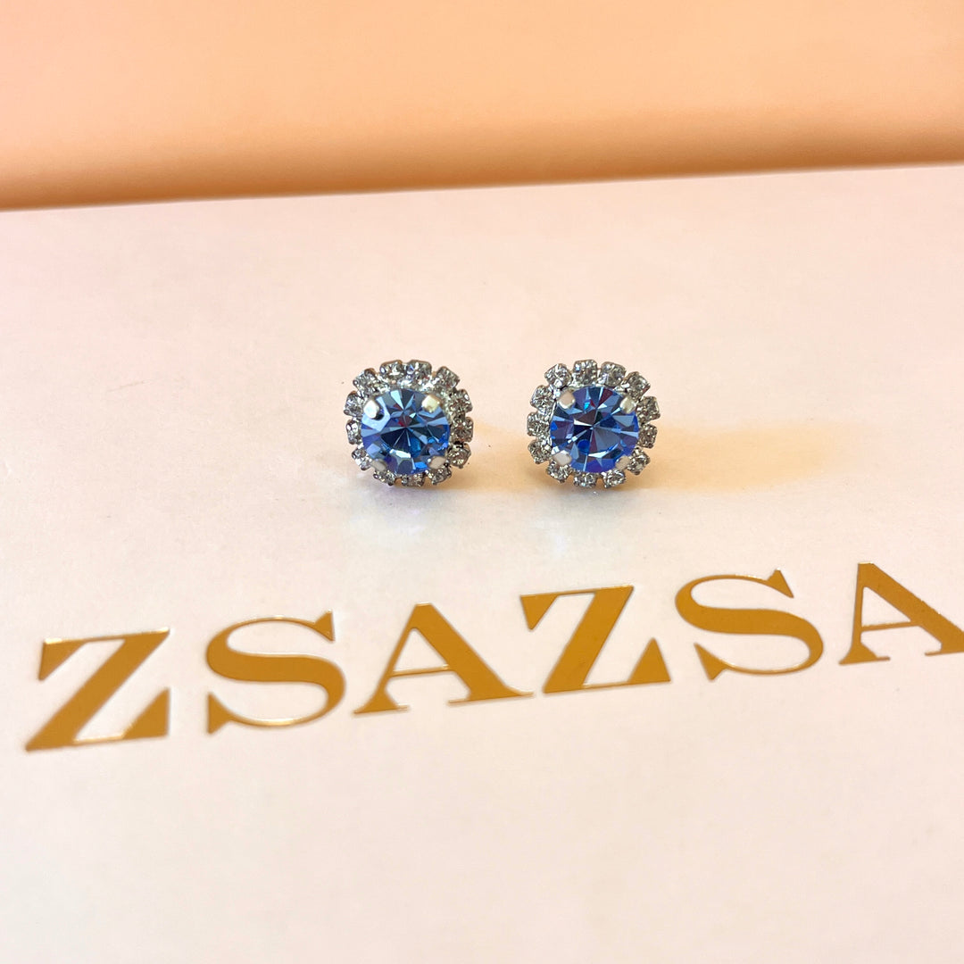 Light blue Swarovski crystals set