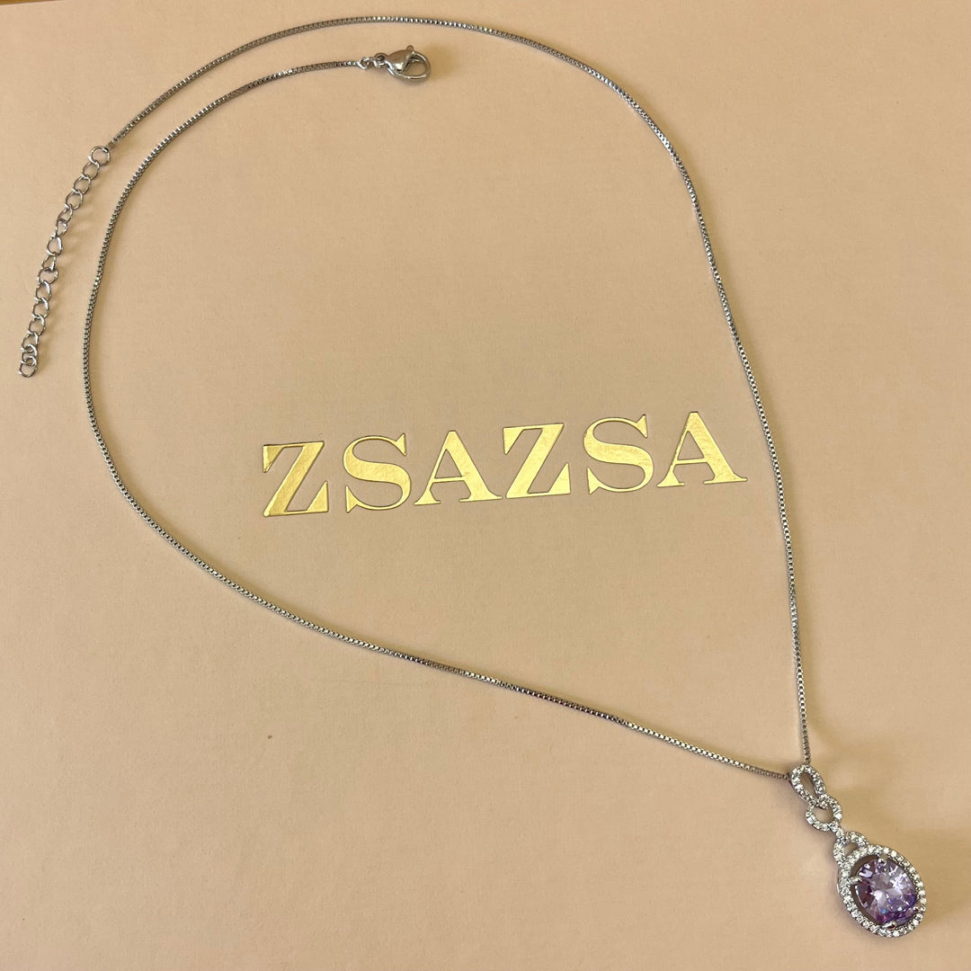 Oval zircone set