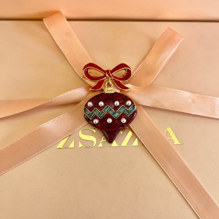 Dark red Christmas bauble