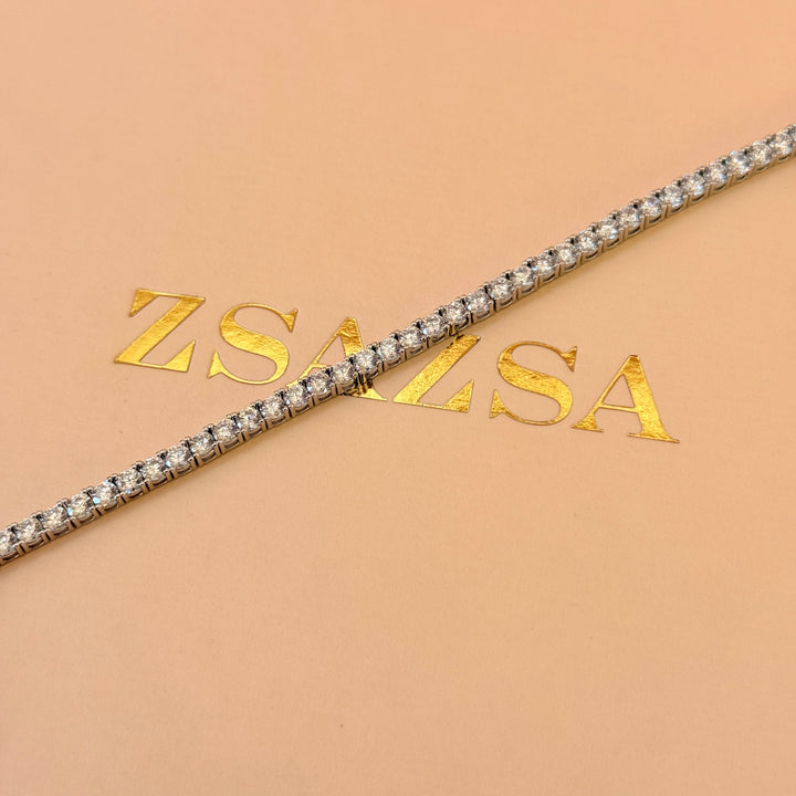 Tennis zircone sterling silver bracelet