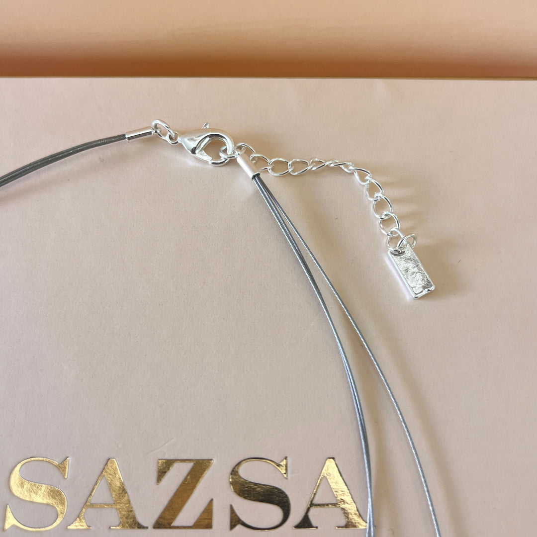 Handmade discs white gold plated set