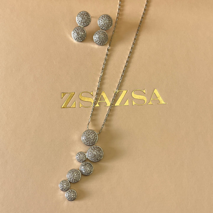 Silver zircone set