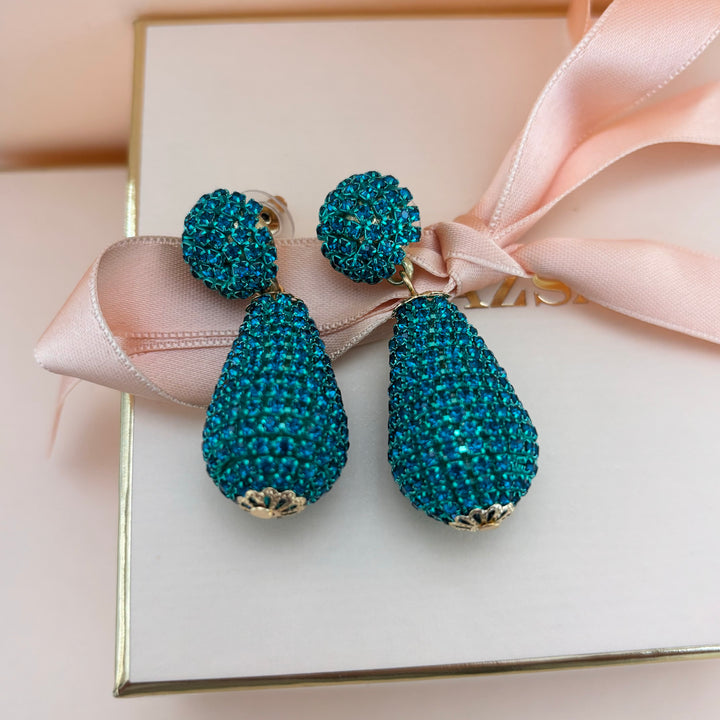 Green earrings