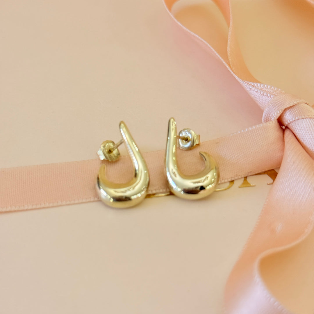 Sterling silver gold plated earrings