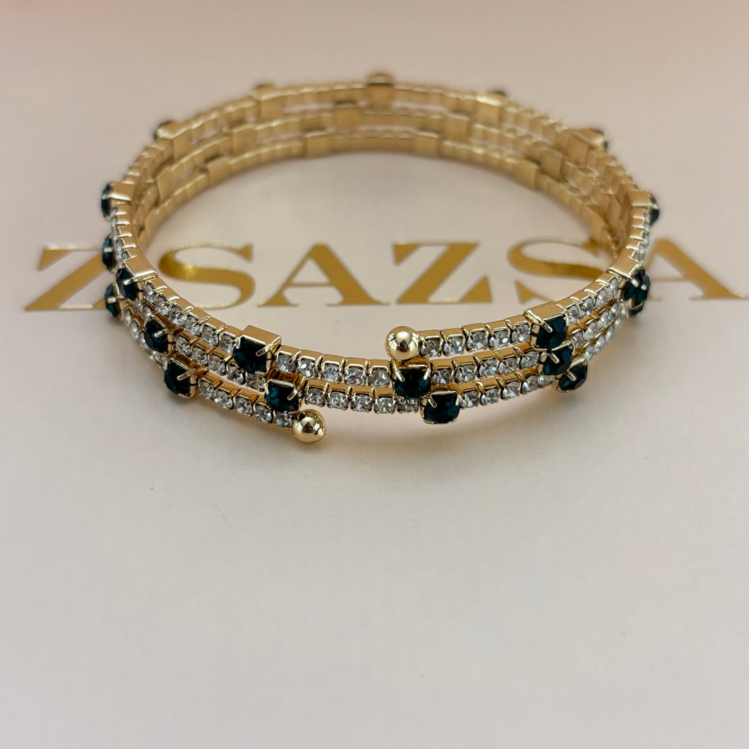 Elegant green bangle