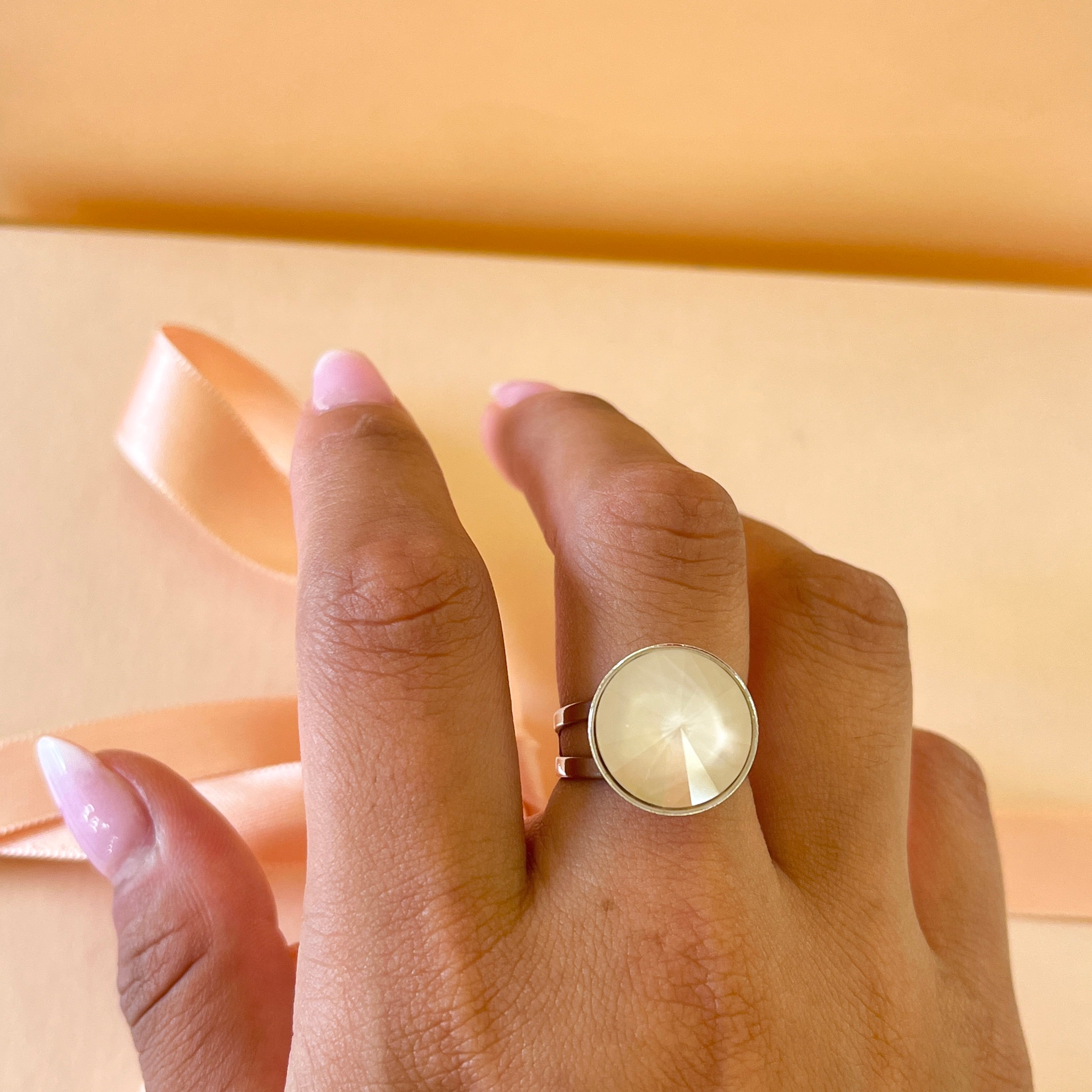 Nude Swarovski crystals set