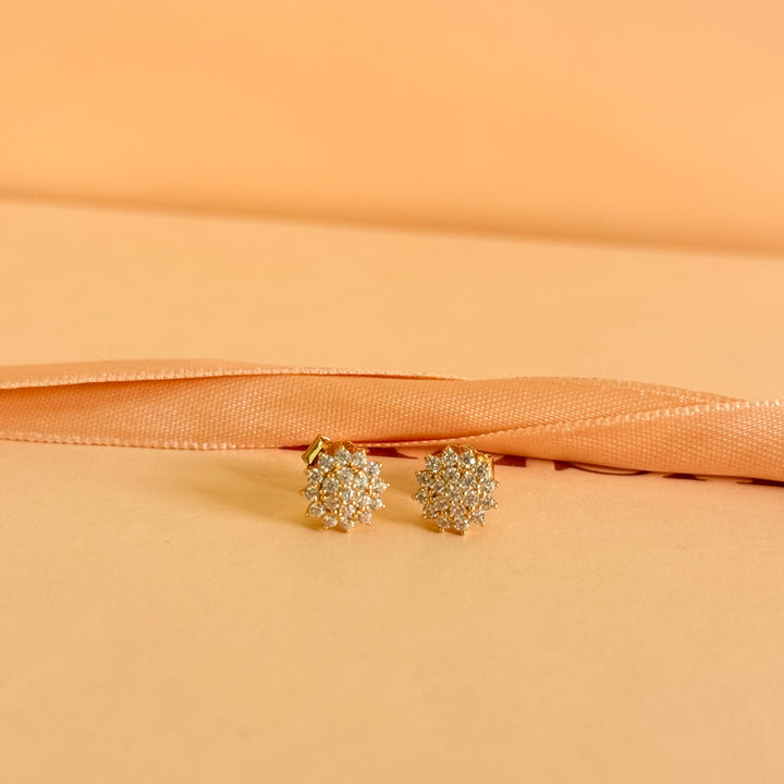 Dainty zircone gold plated studs