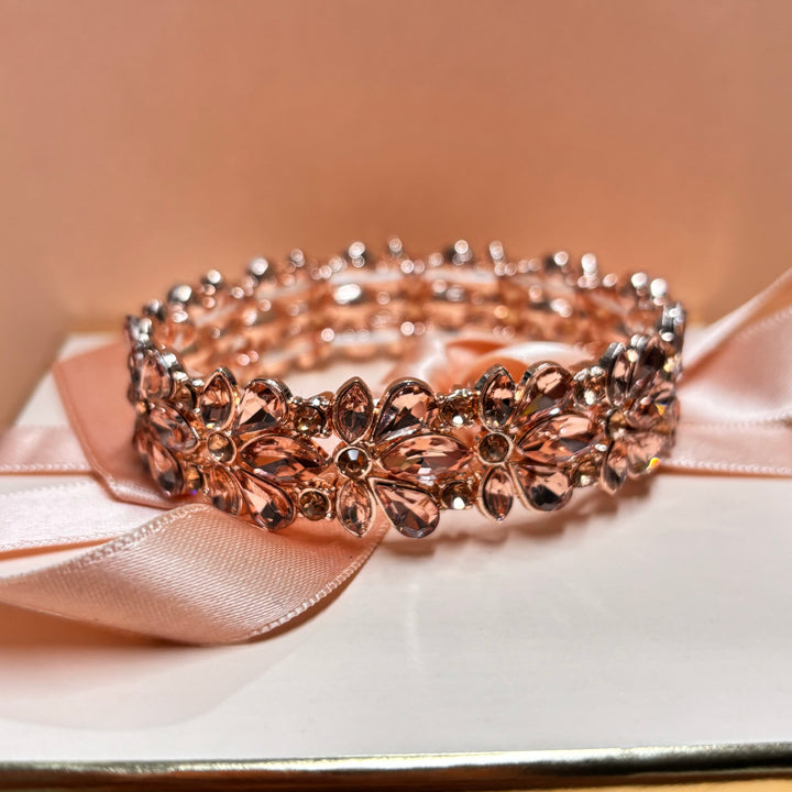 Marquise peach bangle