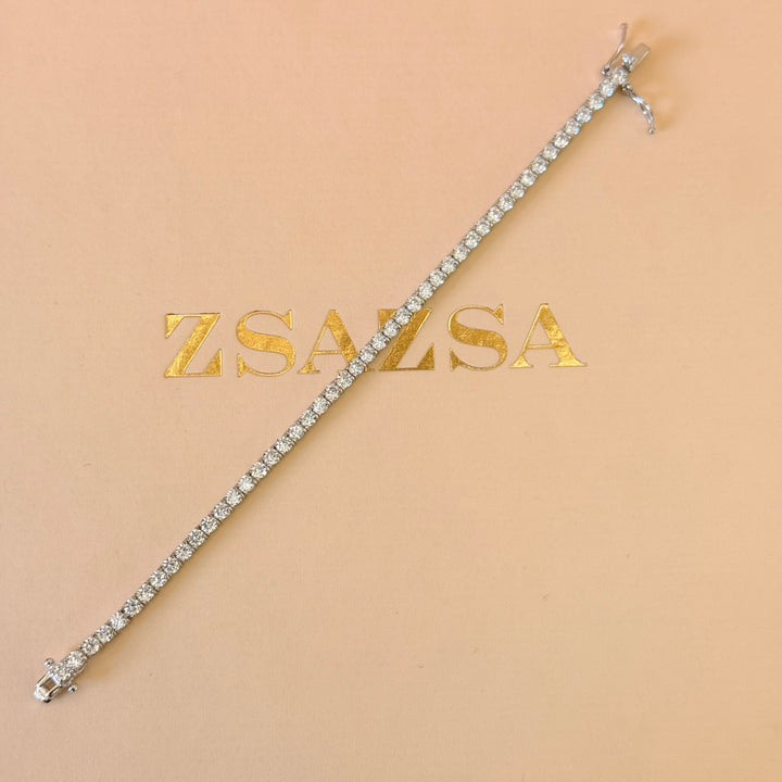 Tennis zircone sterling silver bracelet