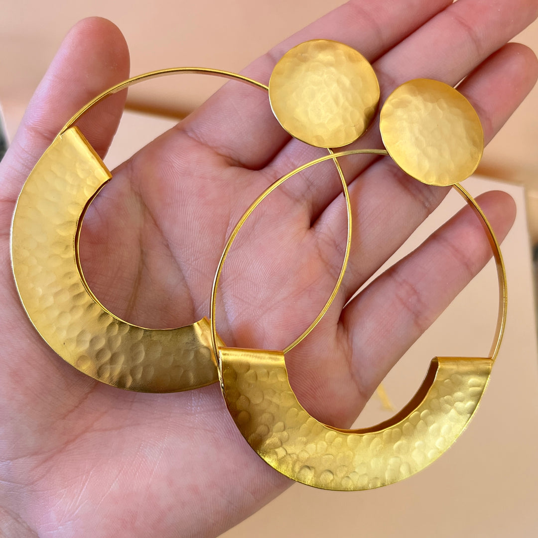 Big handmade earrings