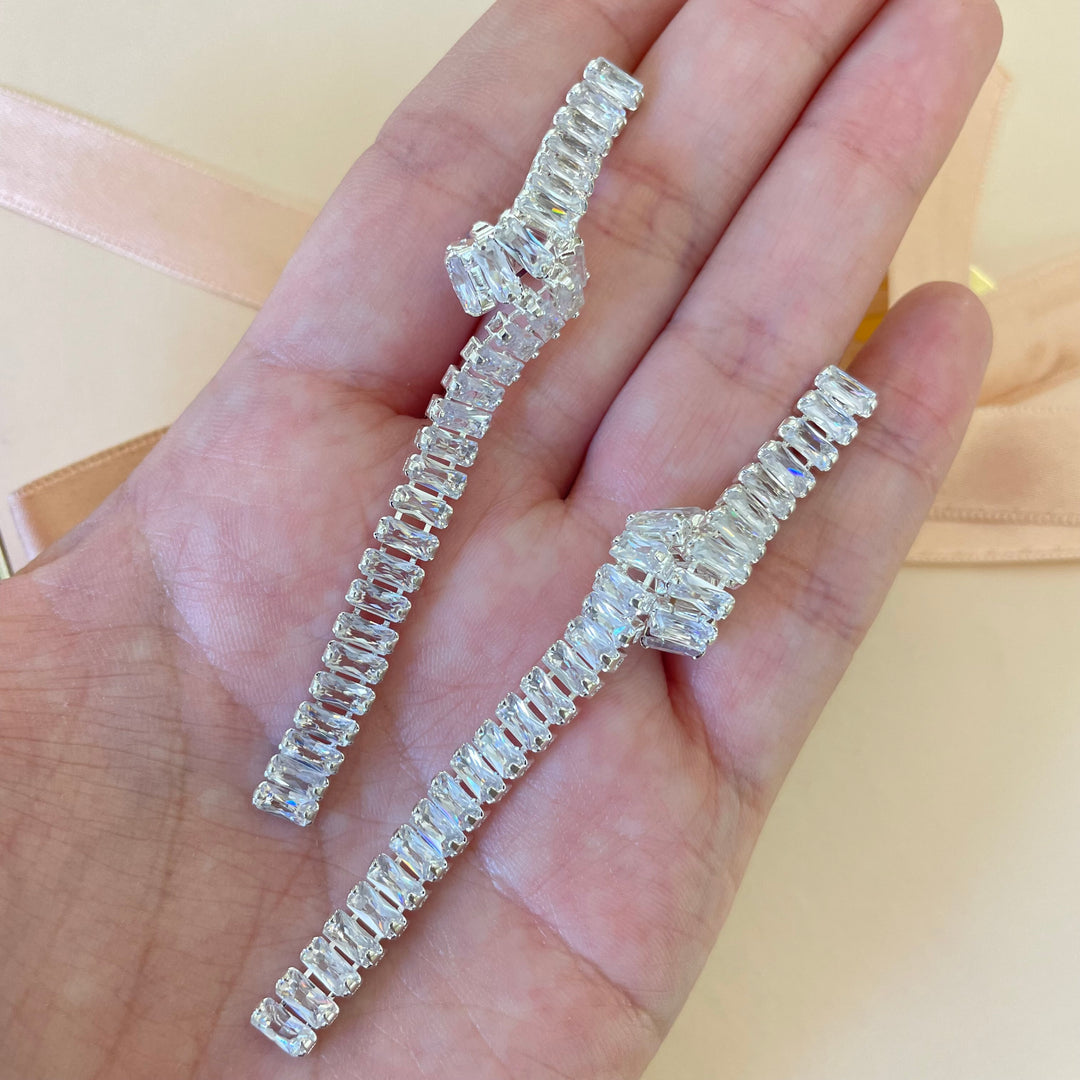 Baguette earrings