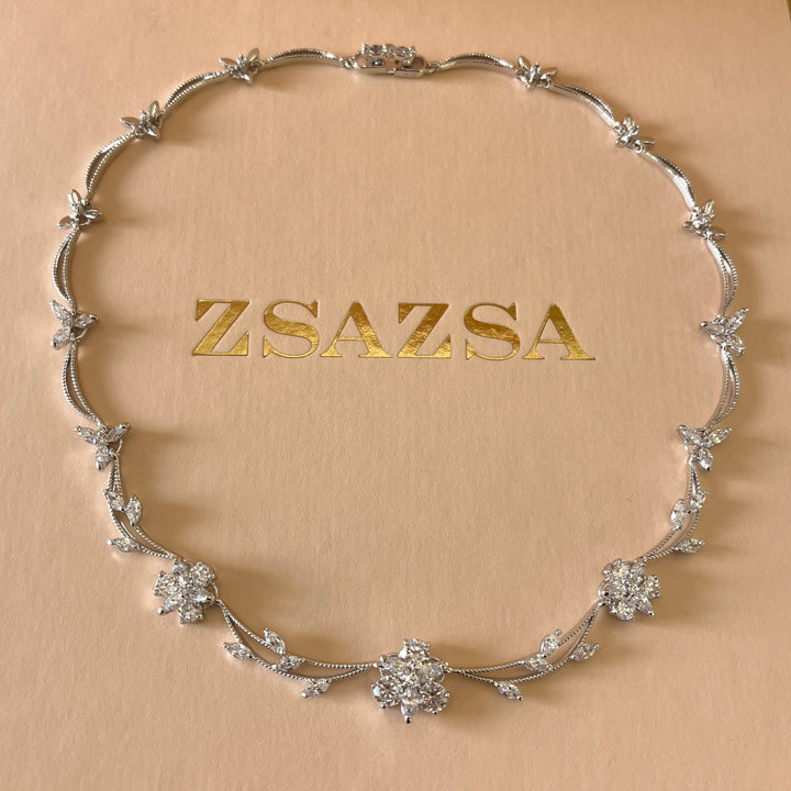 Silver zircone set