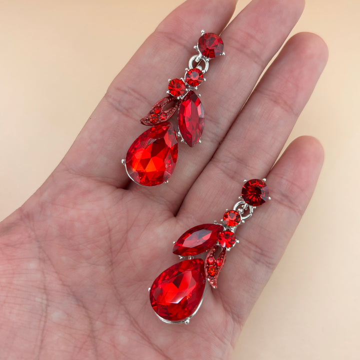 Red Multistone elegant set