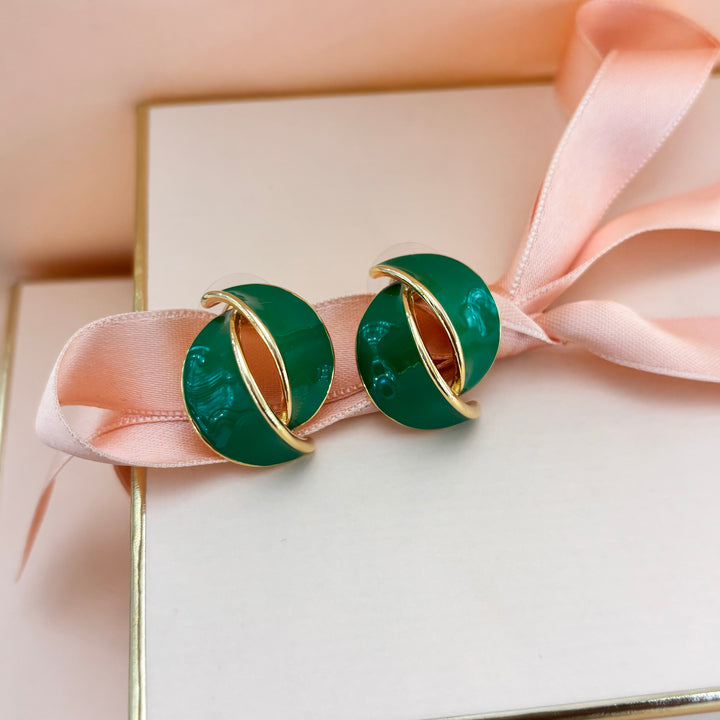 Enamel earrings
