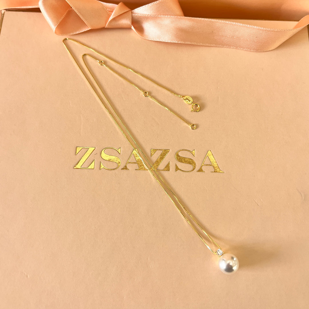 Zircone and Pearl sterling silver set