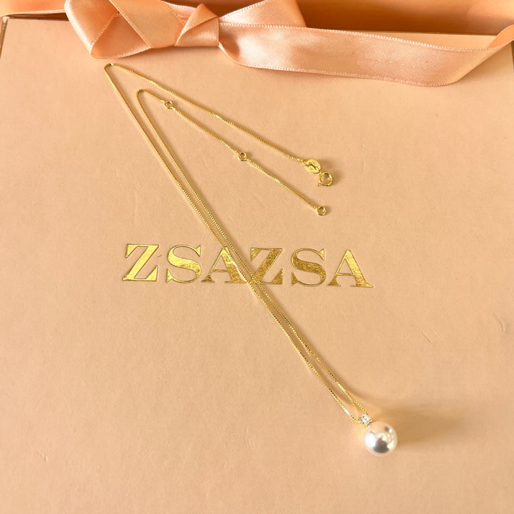 Zircone and Pearl sterling silver set