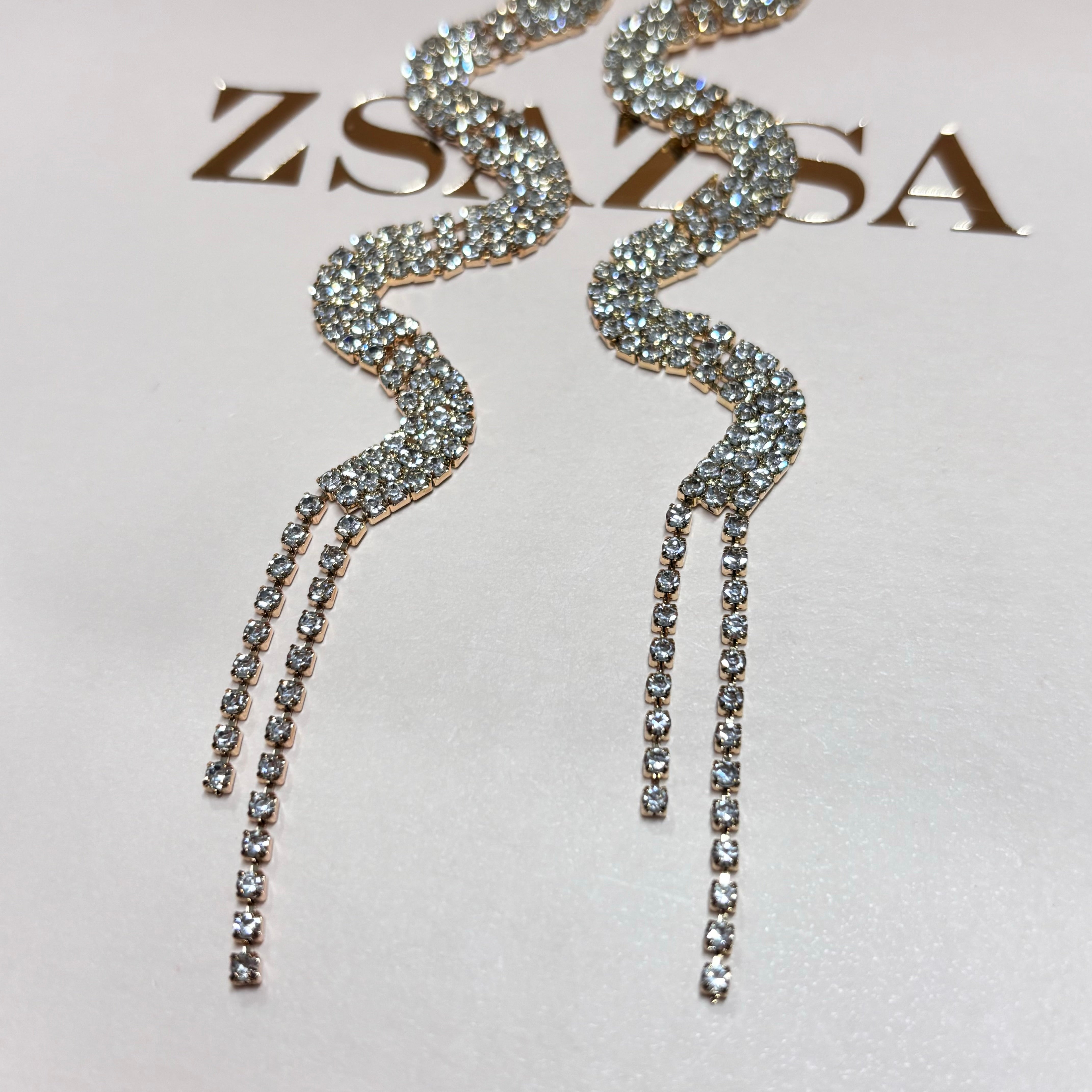 Elegant snake earrings