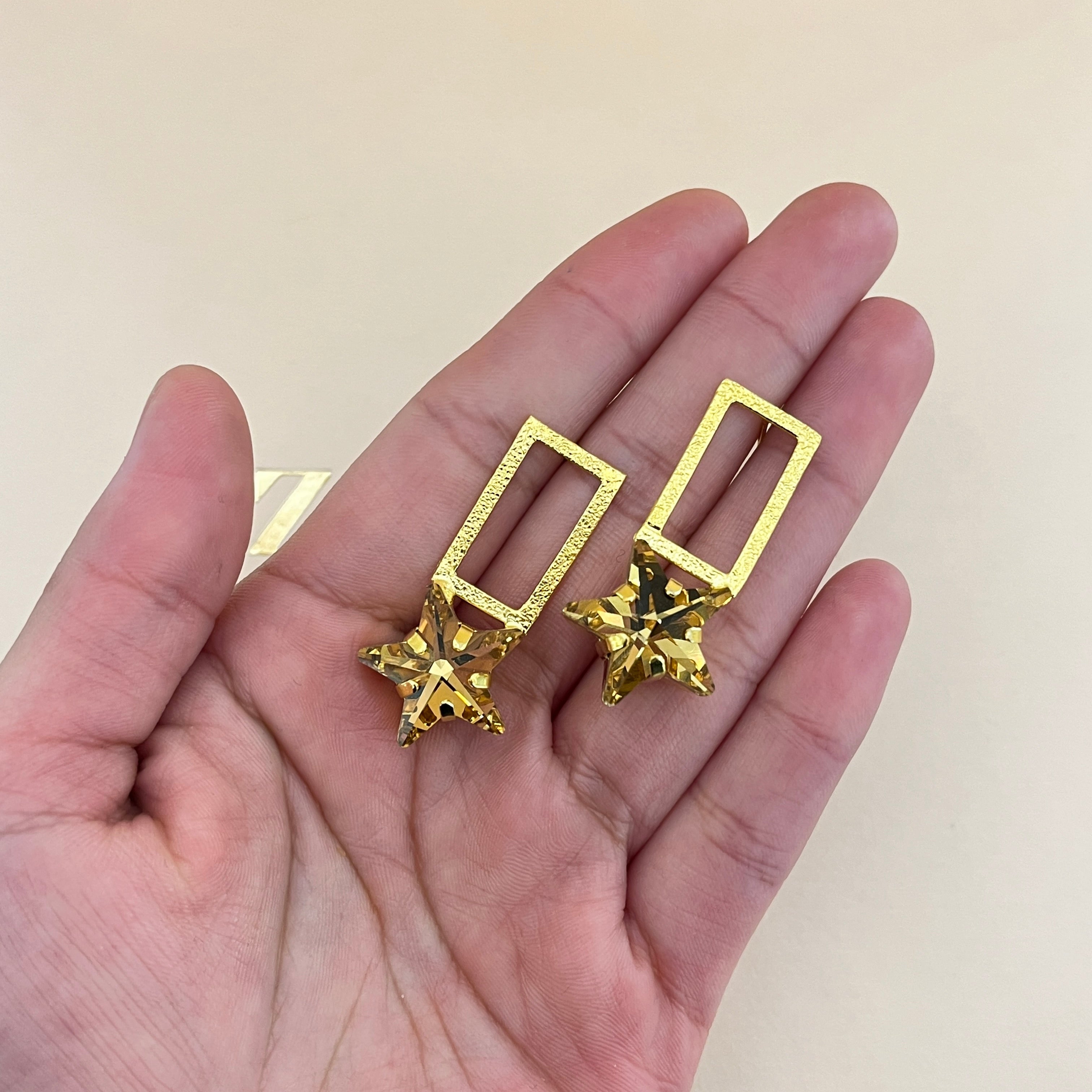 Bronze stars earrings