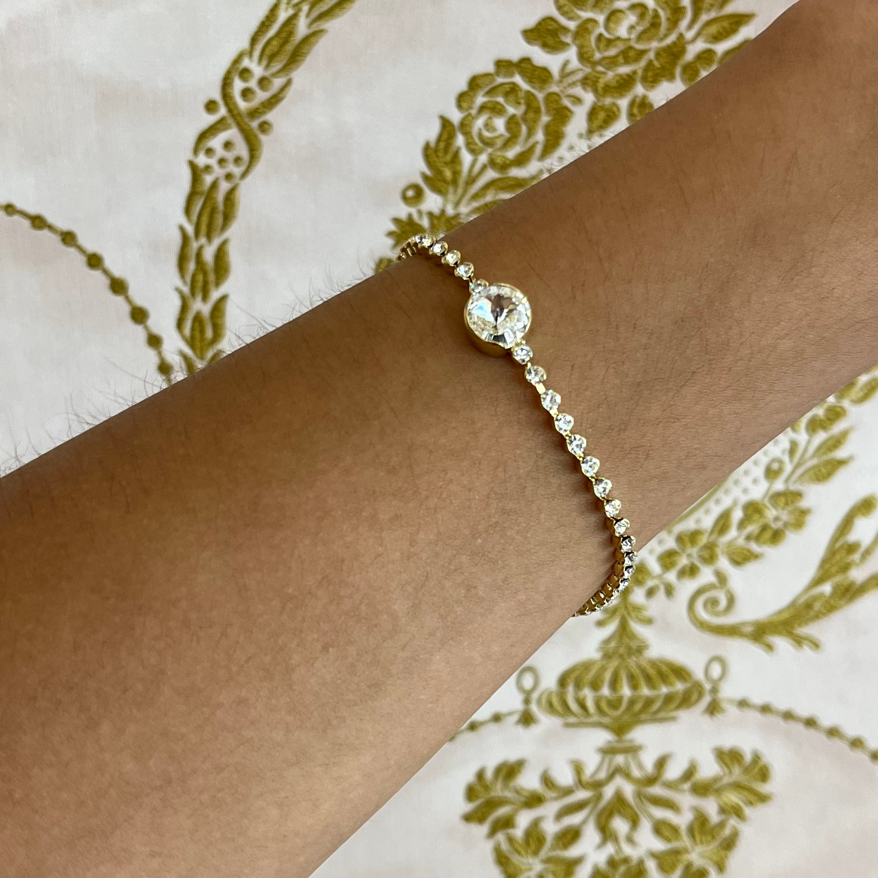 Christmas gold bracelet