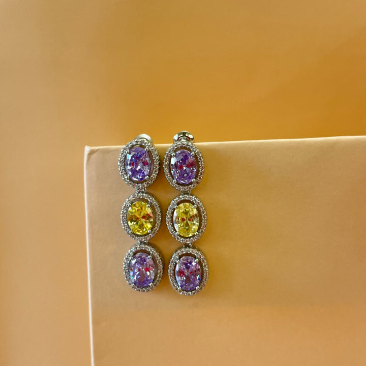 Oval zircone set