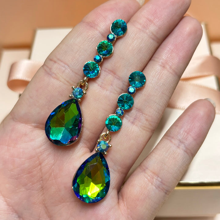 Watermelon teardrop earrings