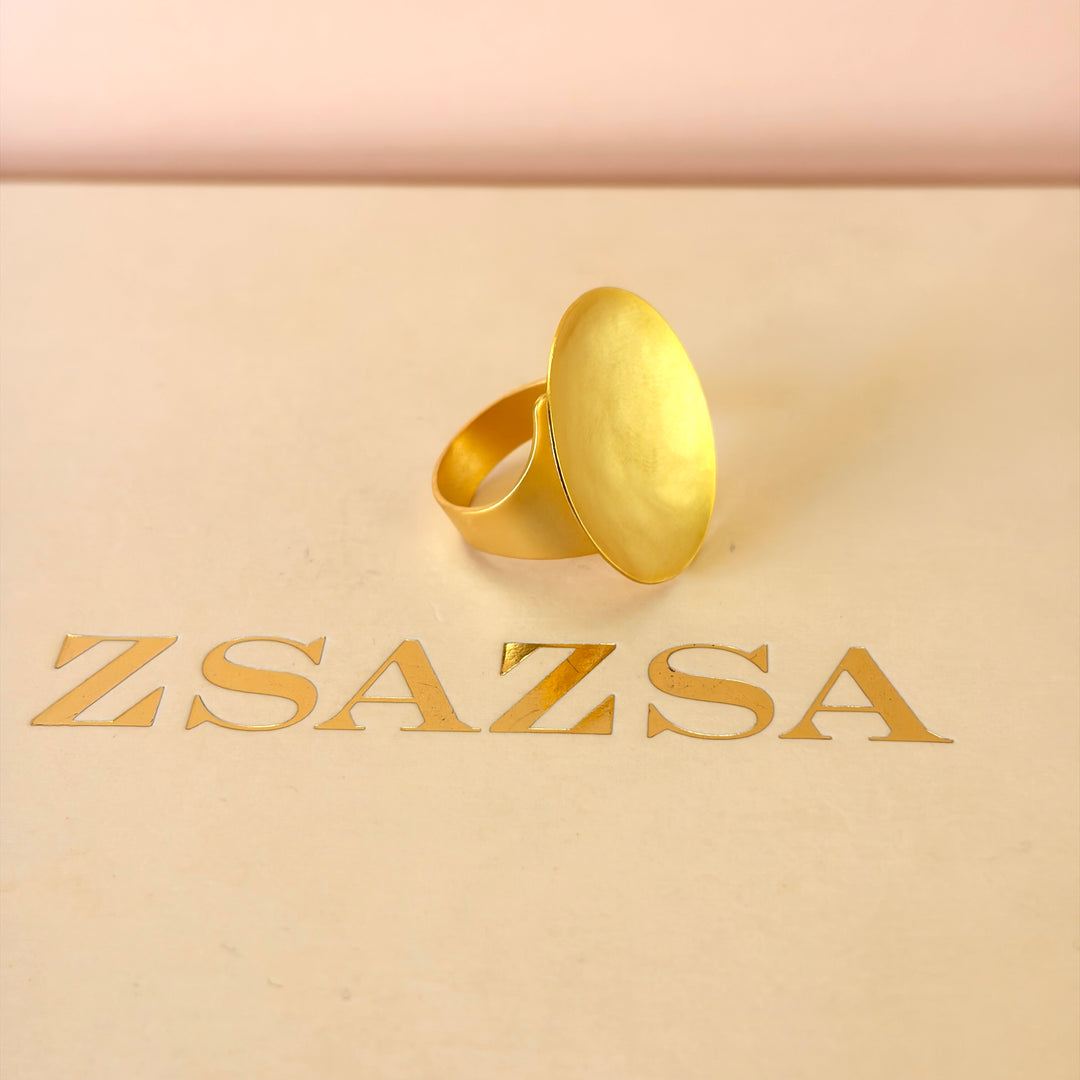 Handmade Full Circles Gold Set | Gold Plated | ZsaZsa