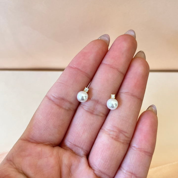 Zircone and Pearl sterling silver set