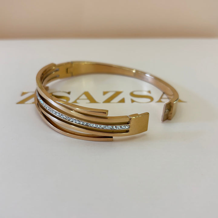 Rhinestone bangle
