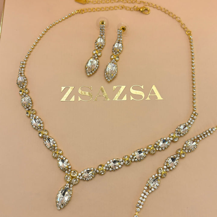 Rhinestone marquise set