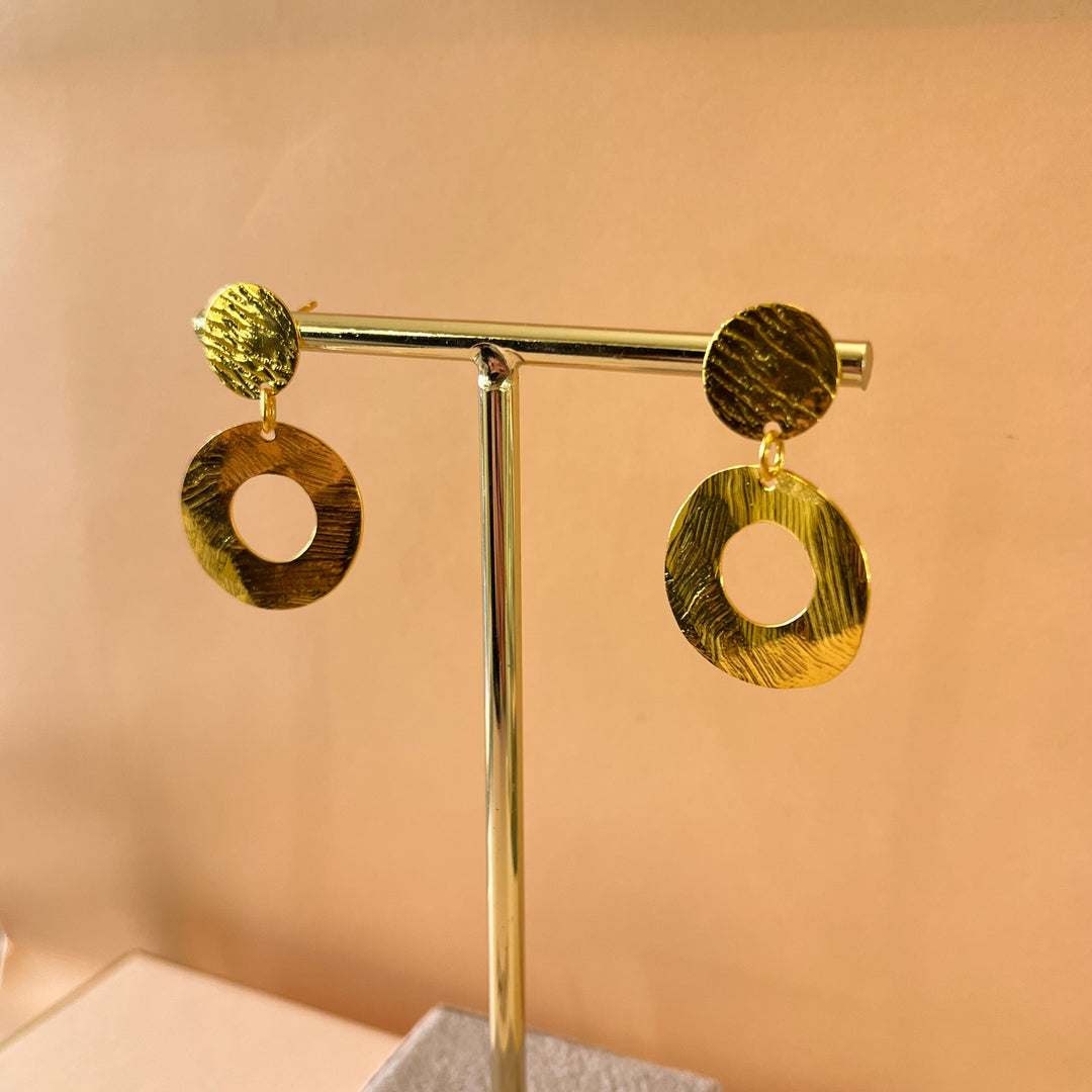 Gold handmade earrings