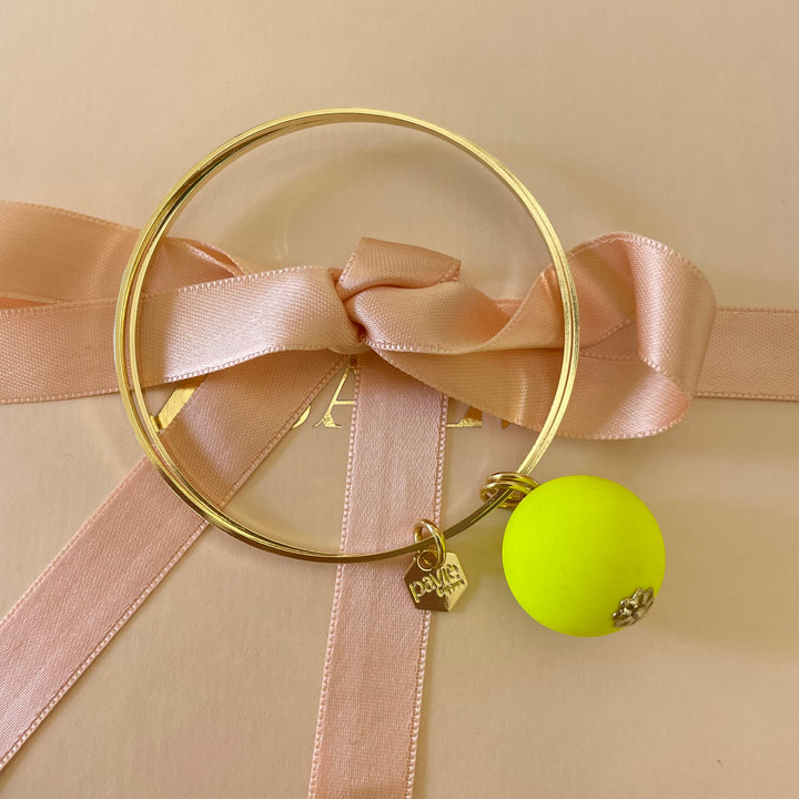 Neon ball summer bangle