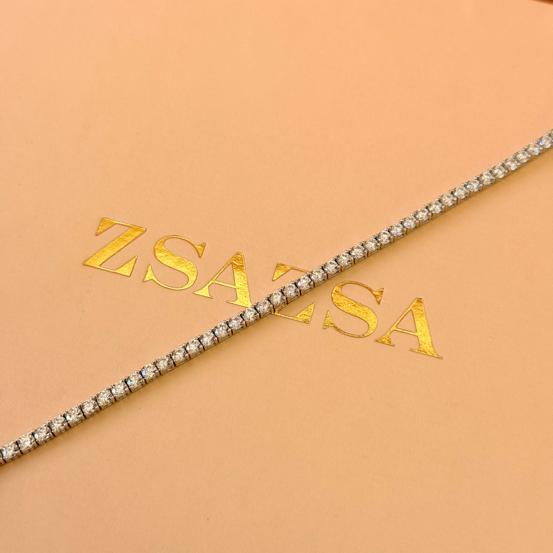 Tennis zircone sterling silver bracelet